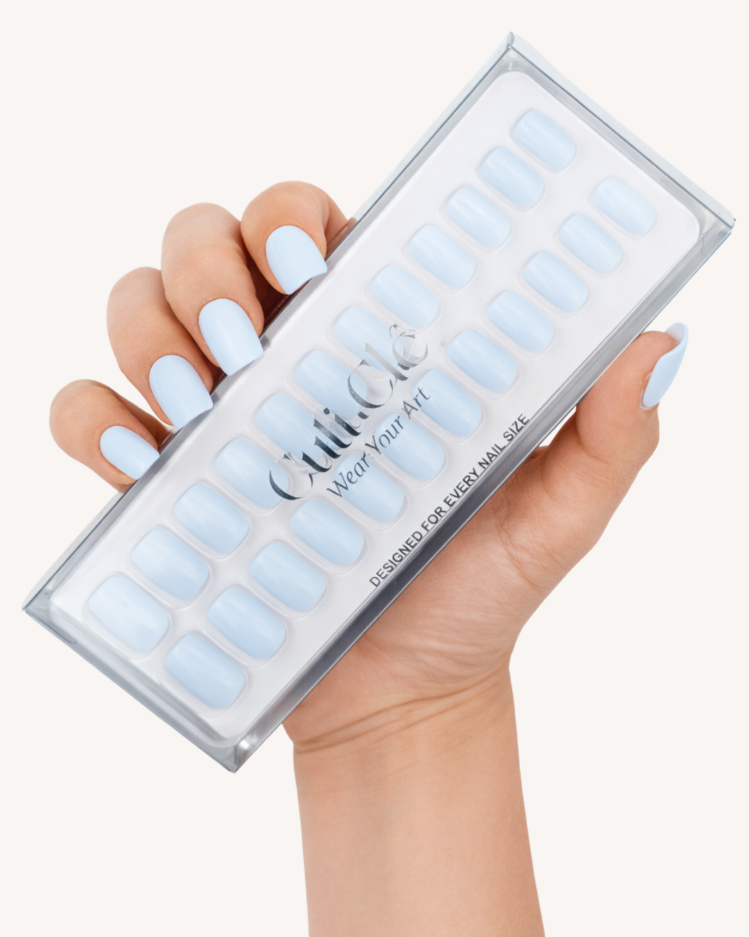 BABY BLUE SOFT GEL PRESS ONS