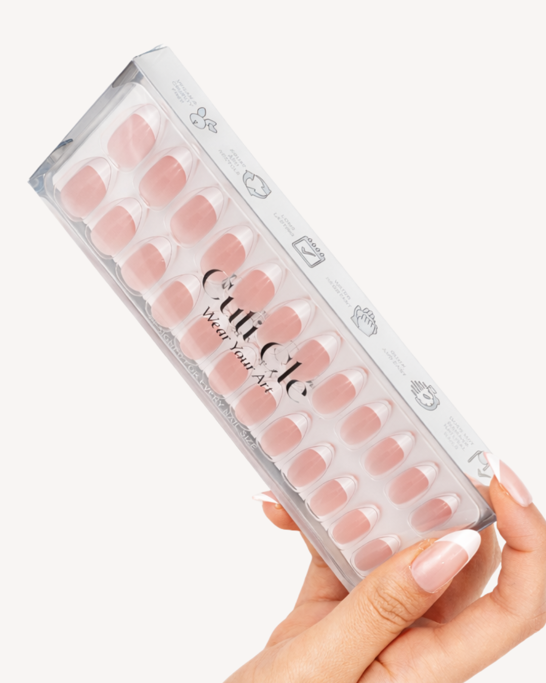 BLOSSOM FRENCH CATEYE SOFT GEL PRESS ONS