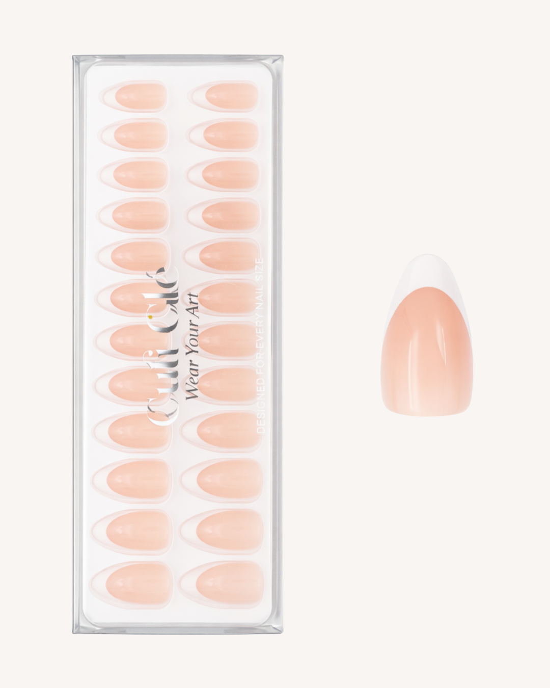 CLASSIC FRENCH ALMOND SOFT GEL PRESS ONS