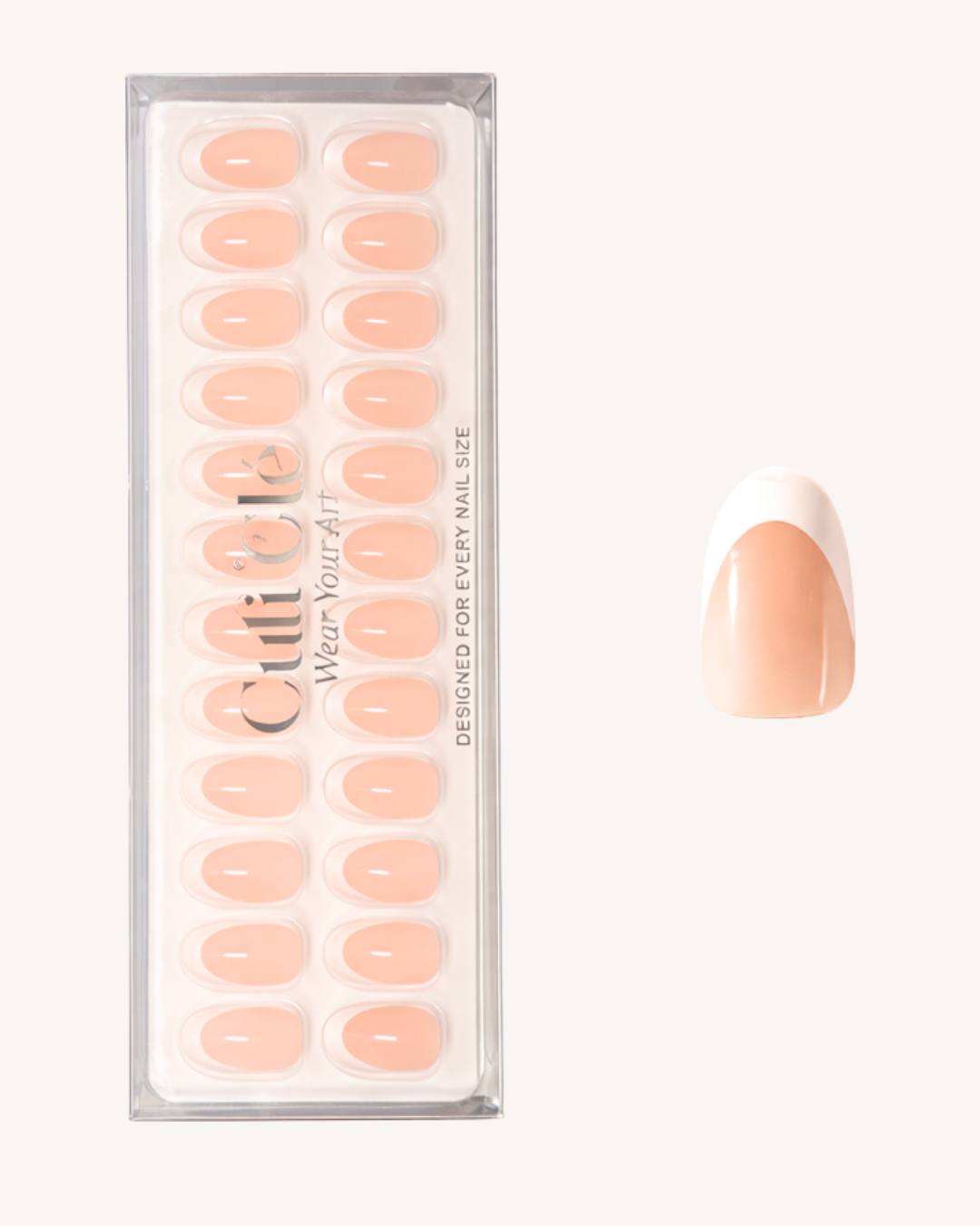 CLASSIC OVAL FRENCH SOFT GEL PRESS ONS