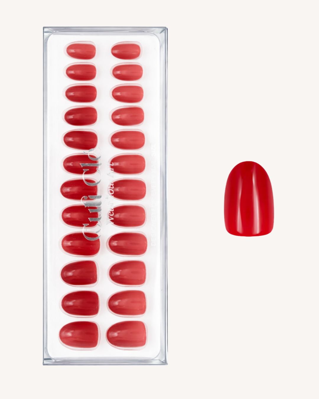 CLASSIC RED SOFT GEL PRESS ONS