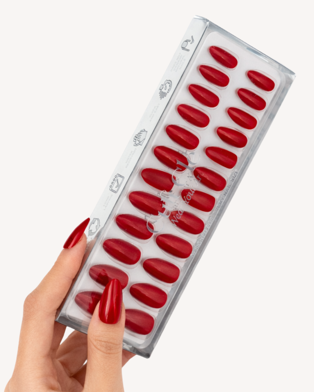 SCARLET MOOD ALMOND SOFT GEL PRESS ONS