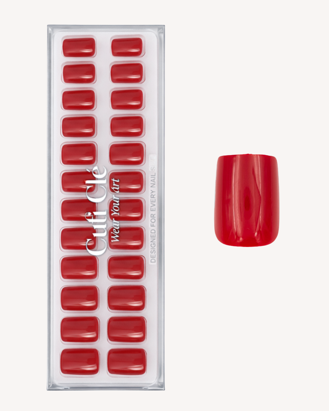 SCARLET MOOD SQUARE SOFT GEL PRESS ONS