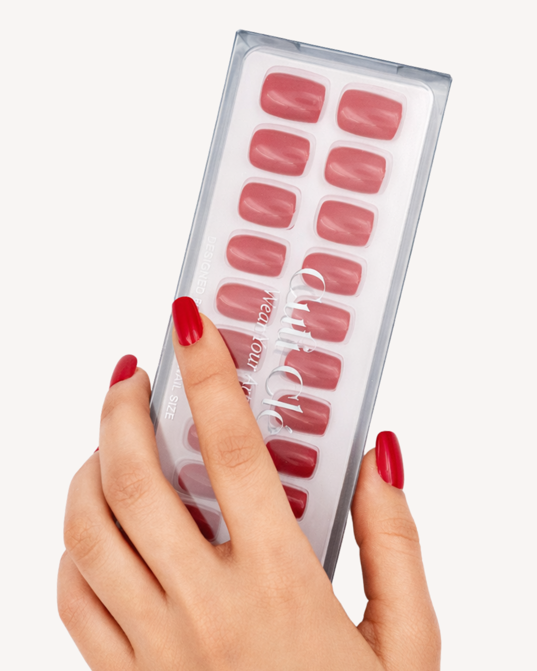 SCARLET MOOD SQUARE SOFT GEL PRESS ONS