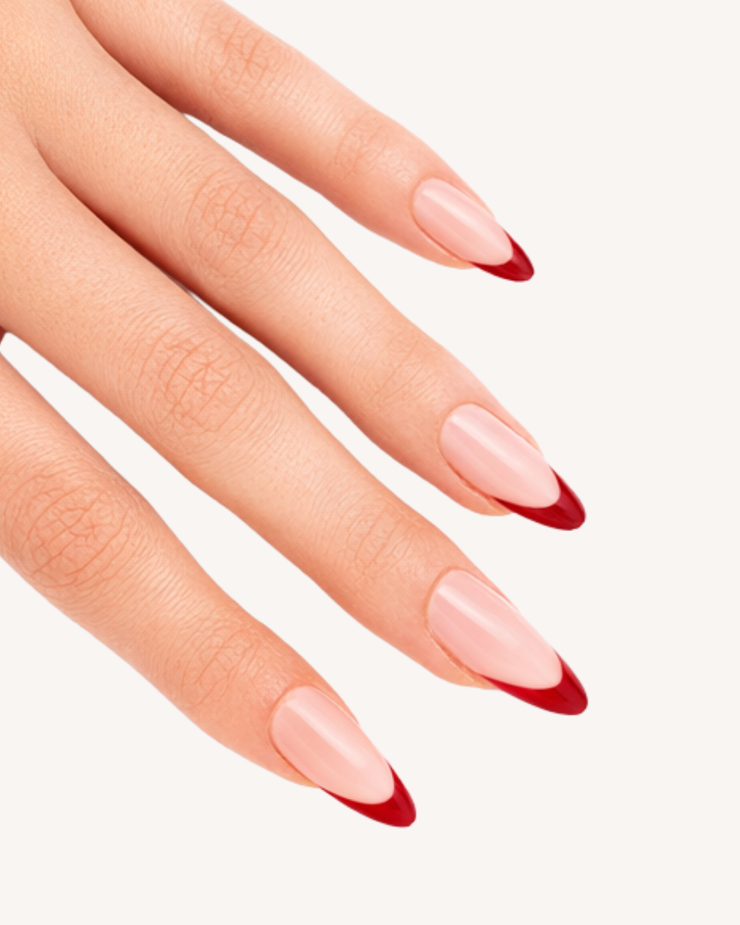 WINE RED FRENCH SOFT GEL PRESS ONS